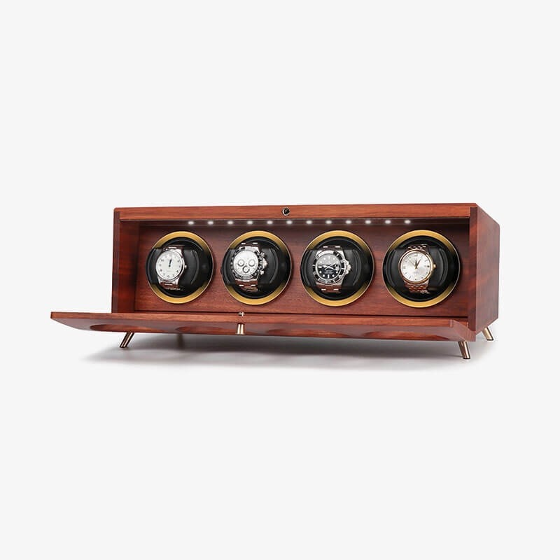 Rolex Quad Watch Winder With Solid Wood Rolex Quad Watch Winder With Solid Wood