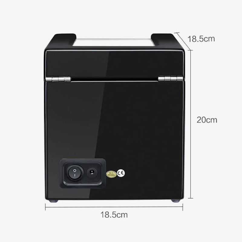 Automatic Double Watch Winder Box with Almond Leather Automatic Double Watch Winder Box with Almond Leather