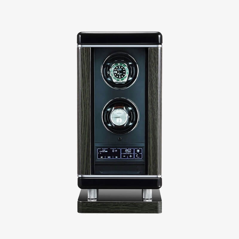 Double Watch Winder with LCD Touch Screen and Fingerprint Double Watch Winder with LCD Touch Screen and Fingerprint