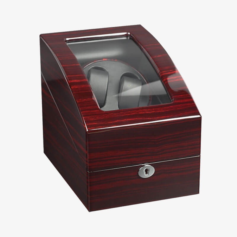 Ebony Automatic Double Watch Winder with 3 Storages Ebony Automatic Double Watch Winder with 3 Storages