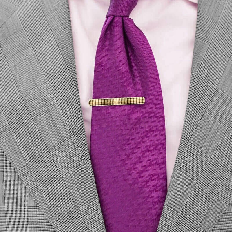 Vintage Checker Dense Golden Men’s Tie Clip Vintage Checker Dense Golden Men’s Tie Clip