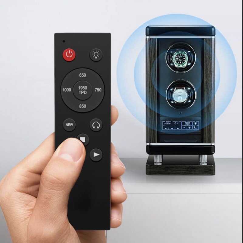 Double Watch Winder with LCD Touch Screen and Fingerprint Double Watch Winder with LCD Touch Screen and Fingerprint