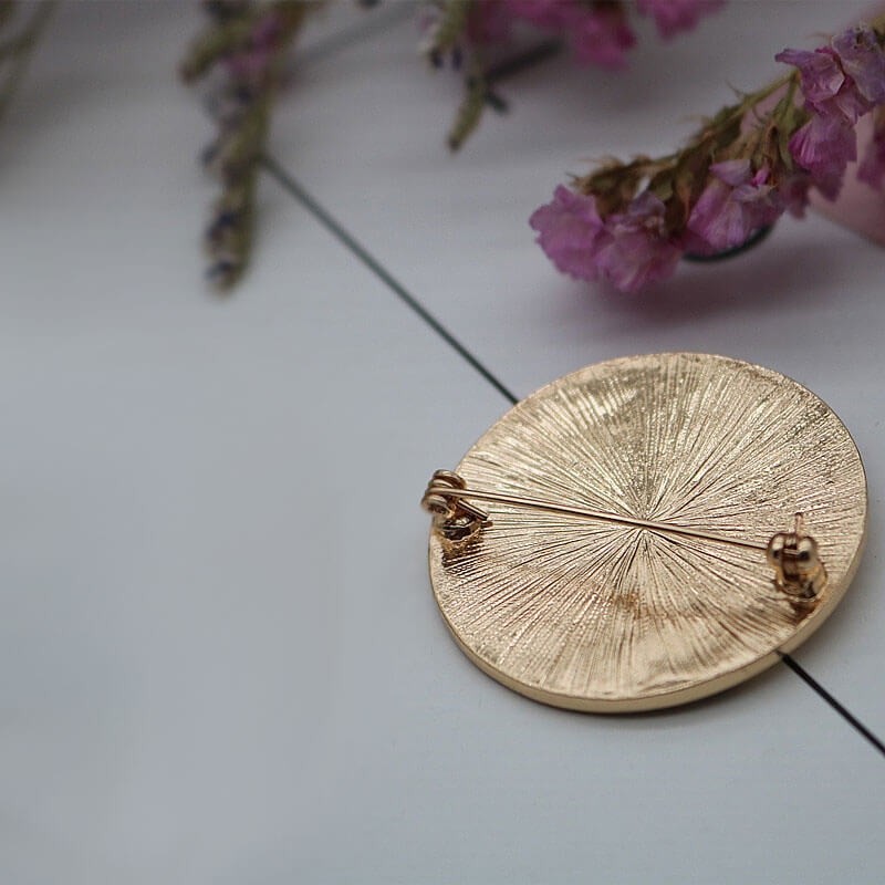 Helios and Luna Enamel Brooch Helios and Luna Enamel Brooch