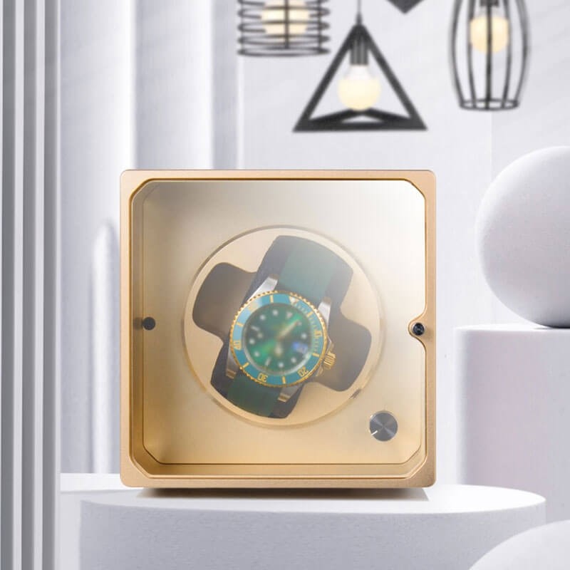 Aviation Aluminum Single Watch Winder - Gold Aviation Aluminum Single Watch Winder - Gold