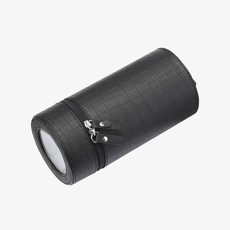 Travel Watch Winder Box With Black Leather Travel Watch Winder Box With Black Leather