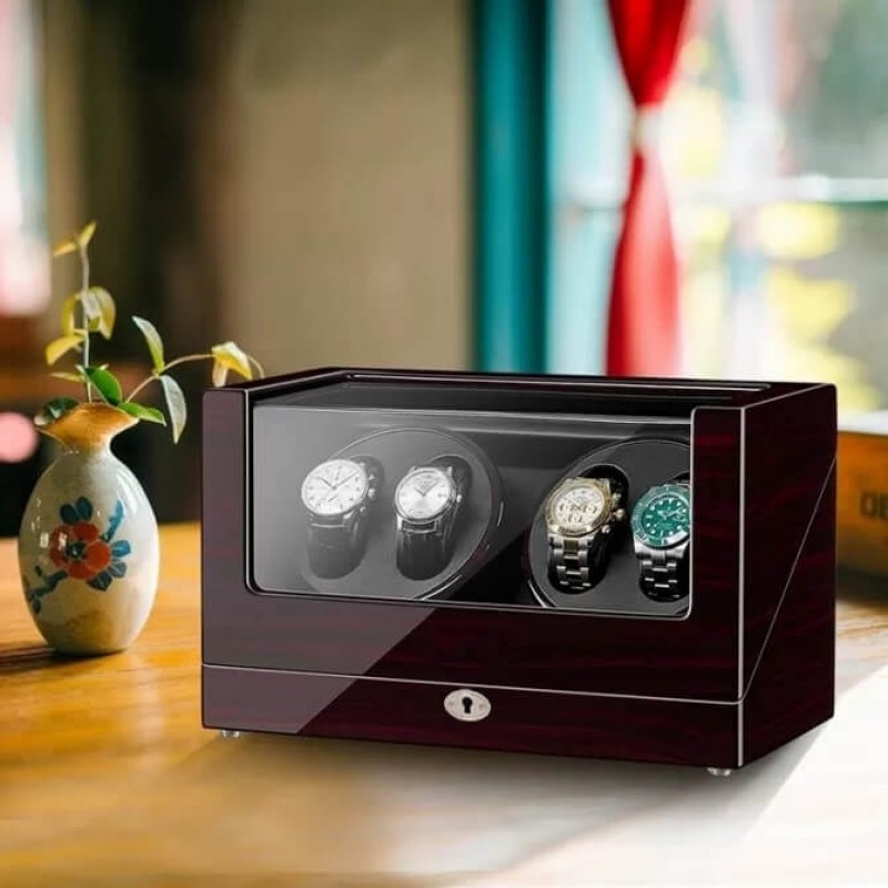 Ebony Wooden 4 Tag-heuer Watch Winder Box Ebony Wooden 4 Tag-heuer Watch Winder Box