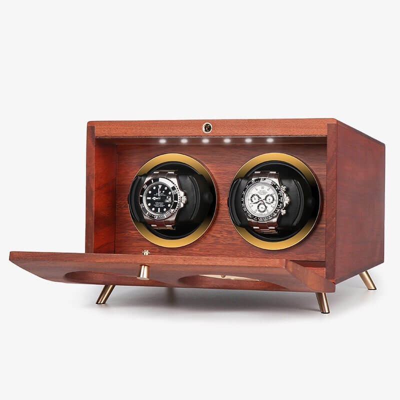 Rolex Double Watch Winder with Solid Wood Rolex Double Watch Winder with Solid Wood