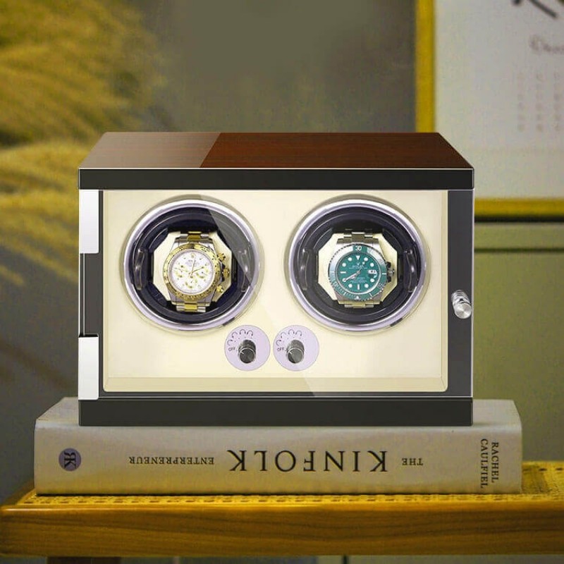 Classic Vertical Wooden Automatic Wrist Watch Winders Classic Vertical Wooden Automatic Wrist Watch Winders