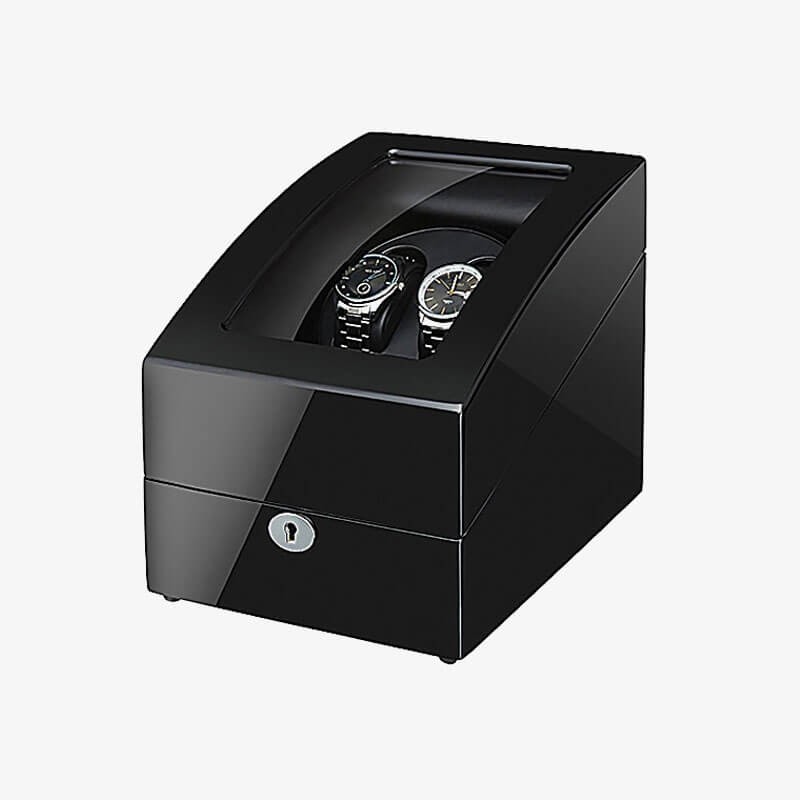Best Automatic Double Watch Winder with 3 Storages - Black Best Automatic Double Watch Winder with 3 Storages - Black