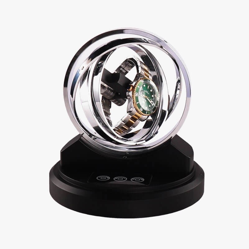 New launch orbit gyro watch winder Silver