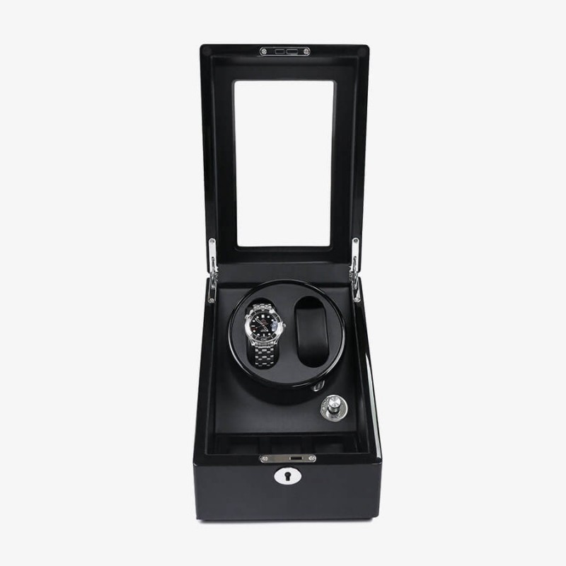 Best Automatic Double Watch Winder with 3 Storages - Black Best Automatic Double Watch Winder with 3 Storages - Black