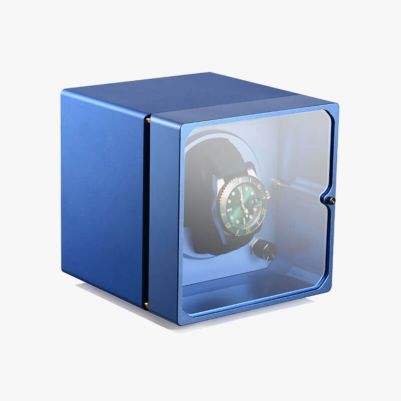Single Watch Winder - Aviation aluminum Blue Single Watch Winder - Aviation aluminum Blue