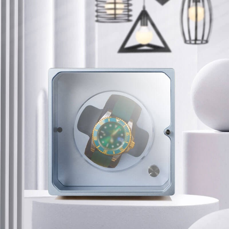 Single Watch Winder in Aviation Aluminum - Dark Grey Single Watch Winder in Aviation Aluminum - Dark Grey