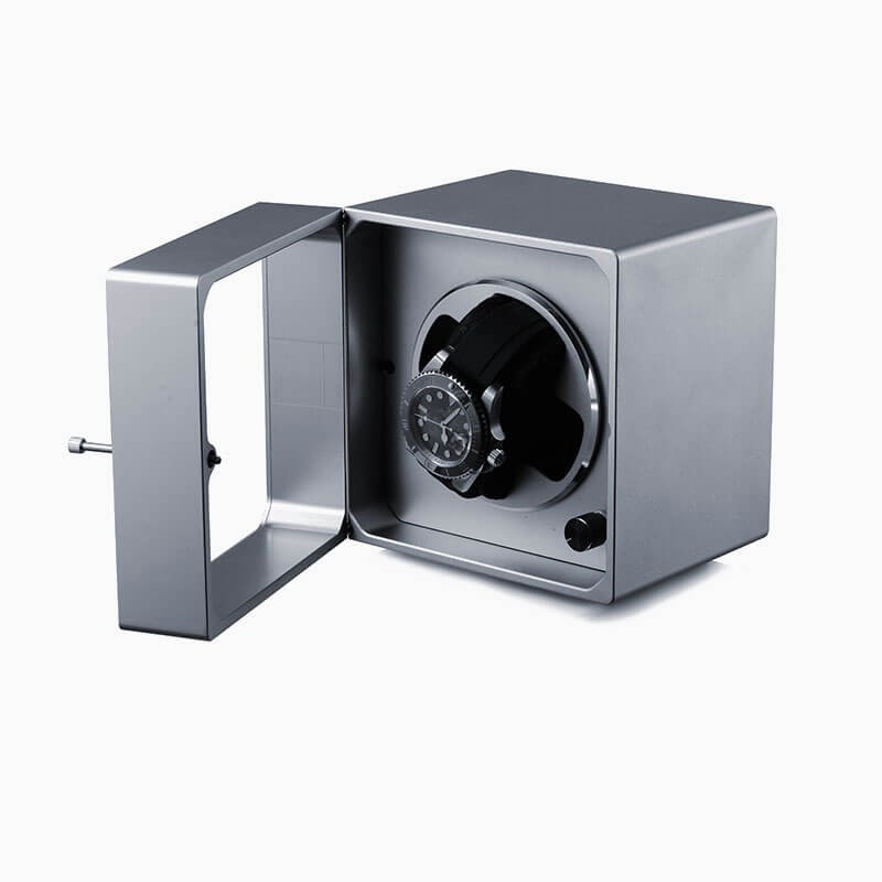 Single Watch Winder in Aviation Aluminum - Dark Grey Single Watch Winder in Aviation Aluminum - Dark Grey