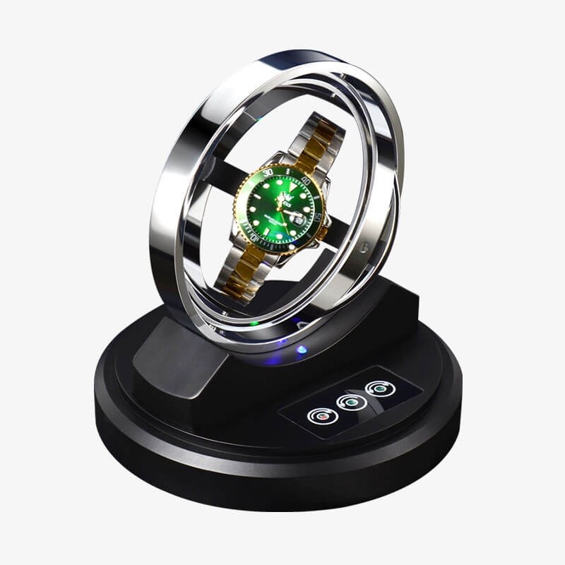 New launch orbit gyro watch winder Silver