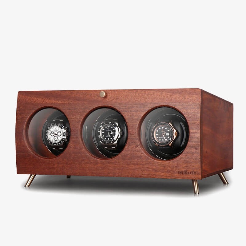 Solid Wood Automatic Triple Watch Winder Box Solid Wood Automatic Triple Watch Winder Box