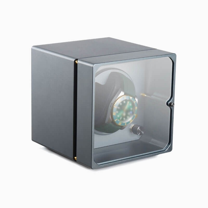 Single Watch Winder in Aviation Aluminum - Dark Grey Single Watch Winder in Aviation Aluminum - Dark Grey